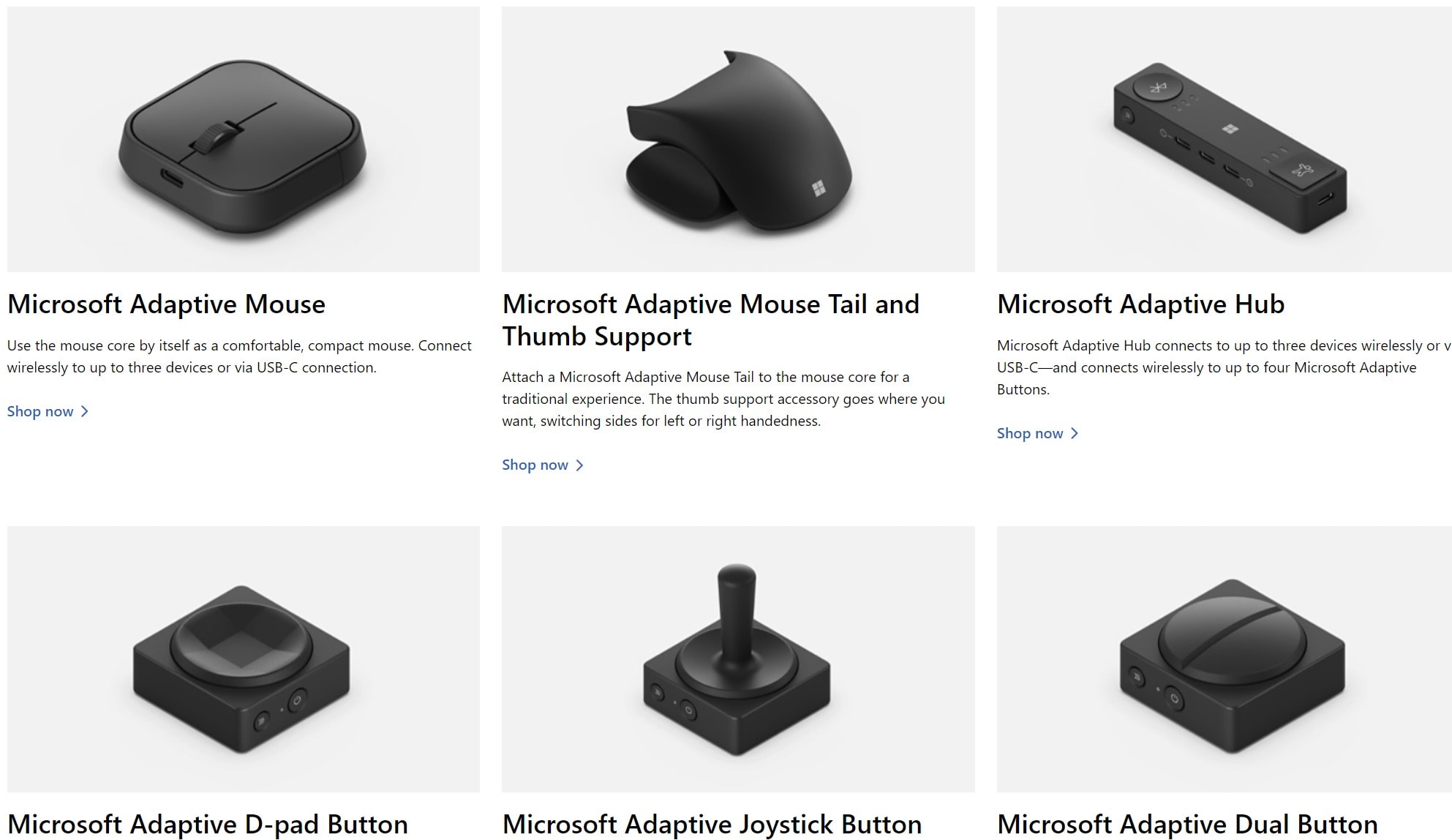 New computer accessories from Microsoft